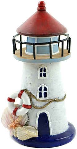 Fairy Garden Nautical Lighthouse W/Seashells