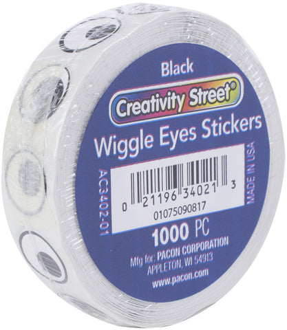 Wiggle Eyes Stickers .5" 1,000/Pkg