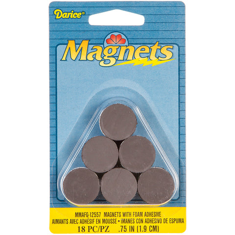 Round Magnets W/Foam Adhesive
