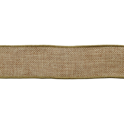 May Arts Wired Faux Burlap Ribbon 1-1/2"X25yd