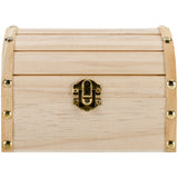 Darice Wooden Hinged Chest W/Clasp