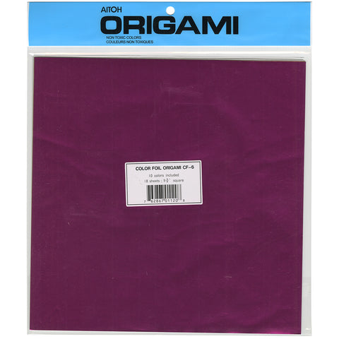 Origami Paper 9.75"X9.75" 18/Pkg