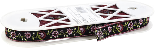 Simplicity Woven Floral Band .875"X12yd