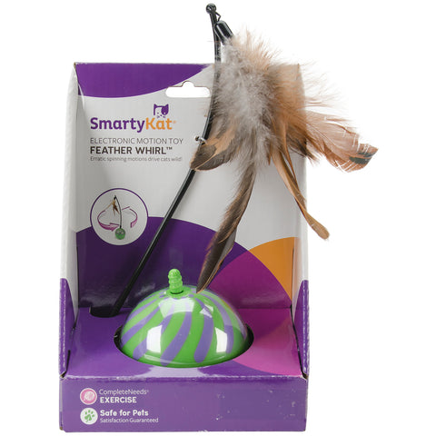 SmartyKat FeatherWhirl Electronic Motion Ball Toy