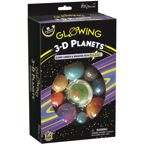 Glowing 3D Planets Kit