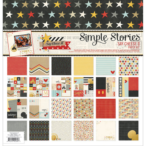 Simple Stories Double-Sided Paper Pack 12"X12" 12/Pkg
