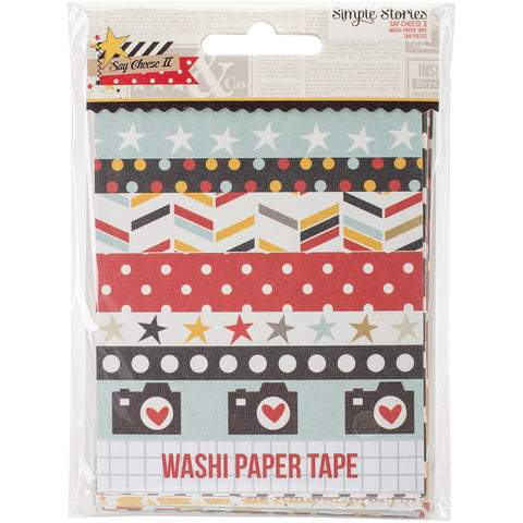 Say Cheese II Washi Paper Tape 3"X4" Sheets 24/Pkg