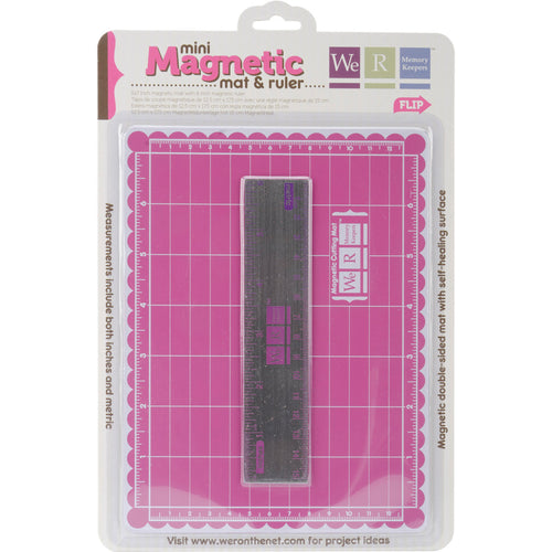 Mini Magnetic Cutting Mat & Ruler Set