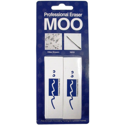 MOO PVC Erasers 2/Pkg