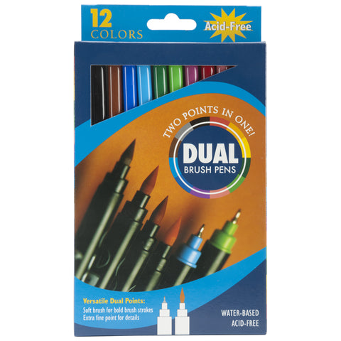 Pro Art Dual Brush Pen Set 12/Pkg