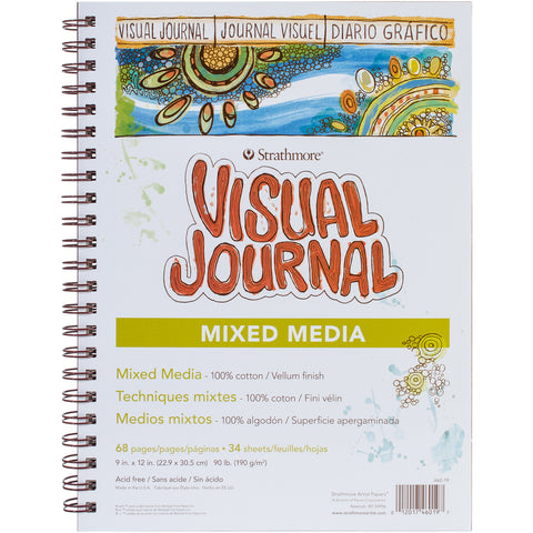 Strathmore Visual Journal Mixed Media Vellum 9"X12"