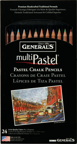 MultiPastel Pencils 24/Pkg