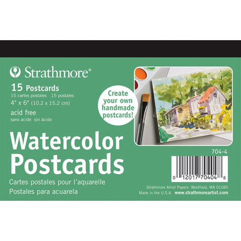 Strathmore Watercolor Postcard Paper Pad 4"X6"