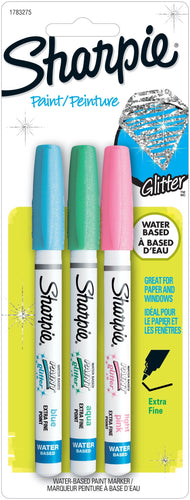 Sharpie Extra Fine Glitter Paint Pens 3/Pkg