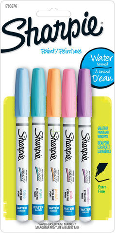 Sharpie Extra Fine Pastel Paint Pens 5/Pkg