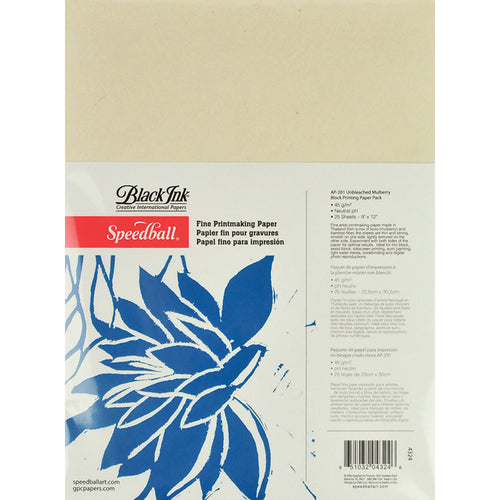 Speedball Fine Printmaking Paper 9"X12" 25/Pkg