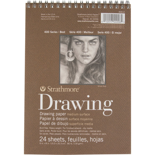 Strathmore Medium Drawing Spiral Paper Pad 6"X8"