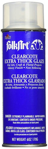FolkArt Clearcote Extra Thick Glaze Aerosol Spray 6oz