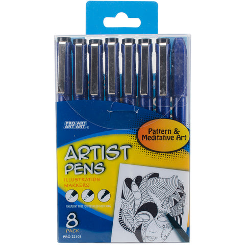 Pro Art Artist Pens 8/Pkg