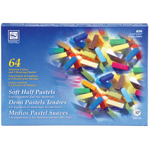 Soft Half Pastels 64/Pkg