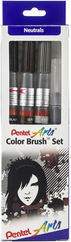 Pentel Arts Color Brush Set 4/Pkg