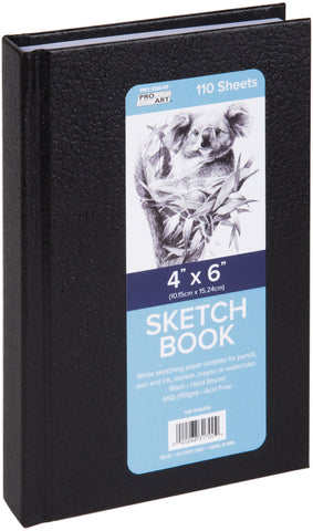 Pro Art Hard Bound Sketch Book 4"X6"