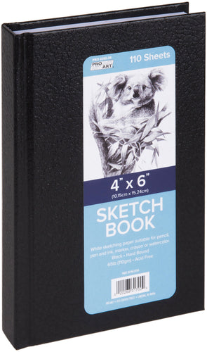 Pro Art Hard Bound Sketch Book 4"X6"