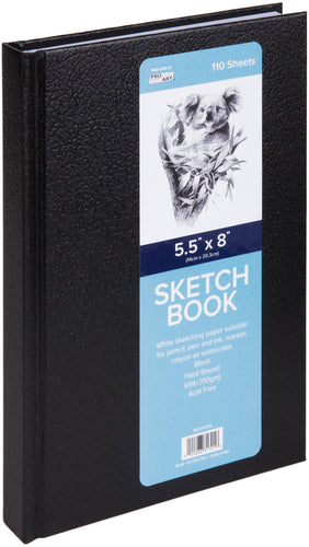Pro Art Hard Bound Sketch Book 5.5"X8"