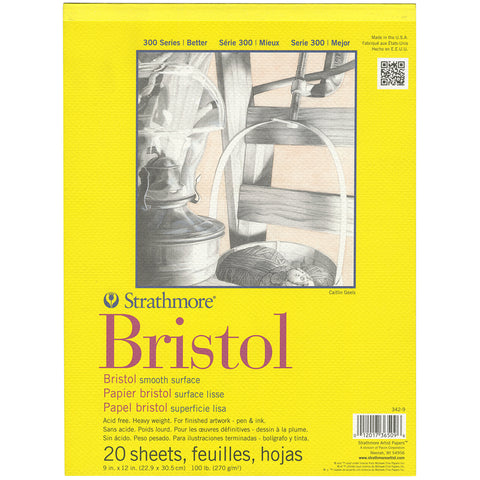 Strathmore Bristol Smooth Paper Pad 9"X12"