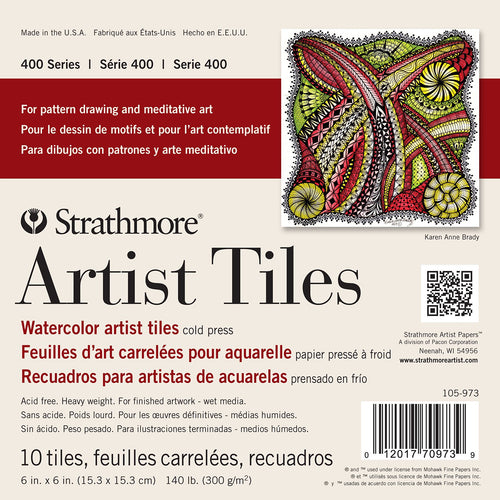 Strathmore Artist Tiles 6"X6" 10/Pkg