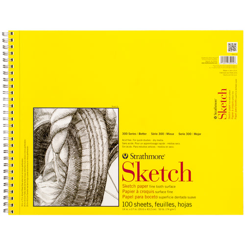 Strathmore Sketch Spiral Paper Pad 14"X17"