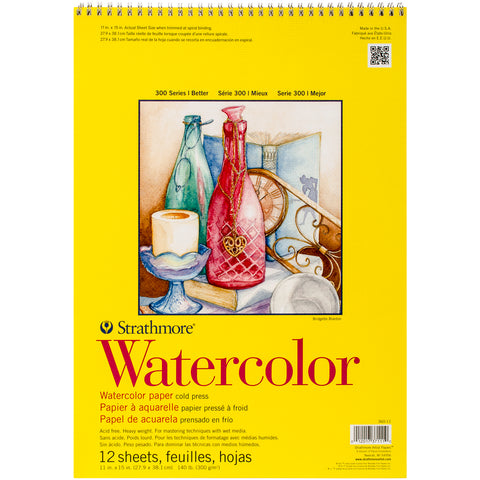 Strathmore Watercolor Spiral Paper Pad 11"X15"