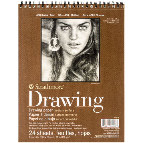 Strathmore Medium Drawing Spiral Paper Pad 8"X10"