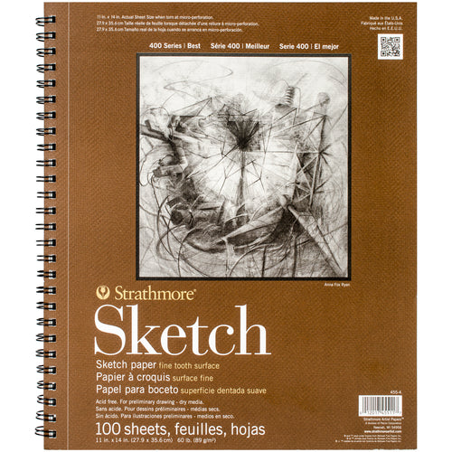 Strathmore Sketch Spiral Paper Pad 11"X14"