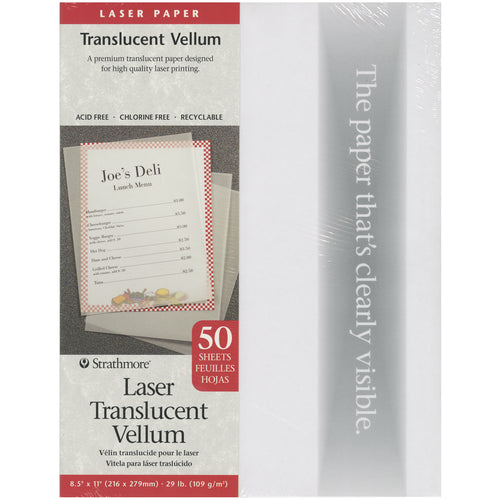 Strathmore Laser Translucent Vellum 8.5"X11"