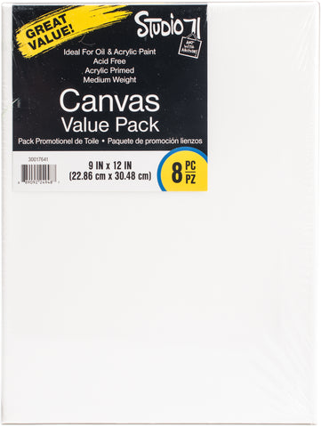 Studio 71 Stretched Canvas Value Pack 8/Pkg