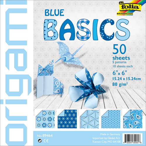 Folia Basics Origami Paper 6"X6" 50/Pkg