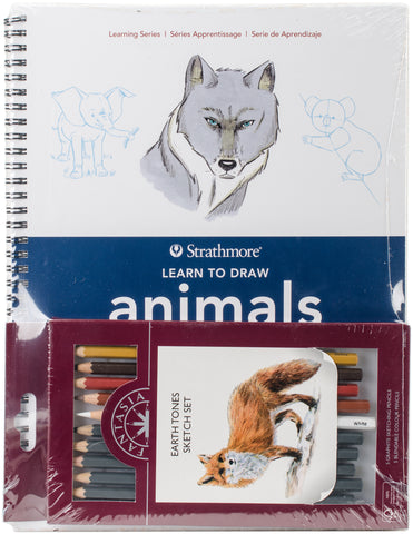 Learn To Draw Animals In Color Set