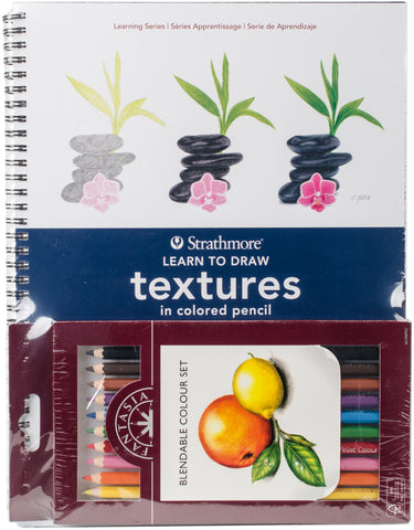 Learn To Draw Textures In Colored Pencil Set