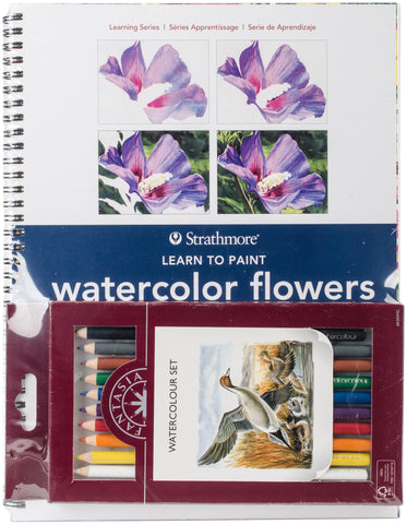 Learn To Paint Watercolor Flowers Set