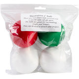 Handy Hands Decor Satin Covered Styrofoam Balls 3" 4/Pkg