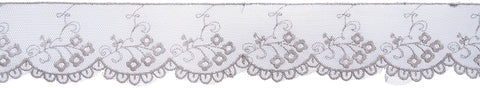 Simplicity Embroidered Scalloped Mesh Lace 2"X10yd