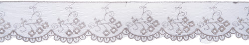 Simplicity Embroidered Scalloped Mesh Lace 2"X10yd