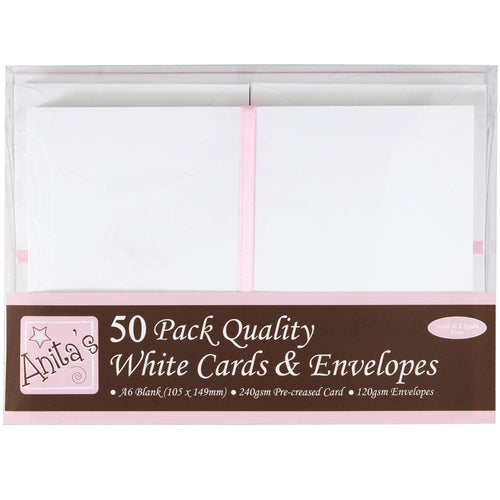 Anita's Cards W/Envelopes A6 50/Pkg