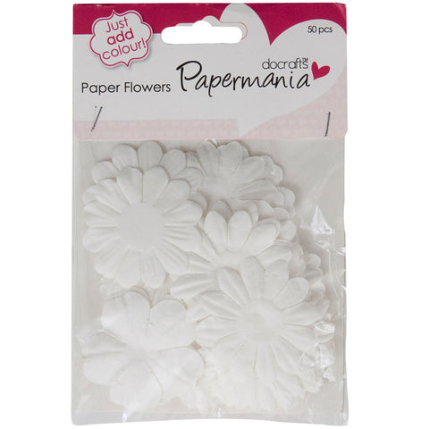 Papermania Paper Flowers Assorted 50/Pkg