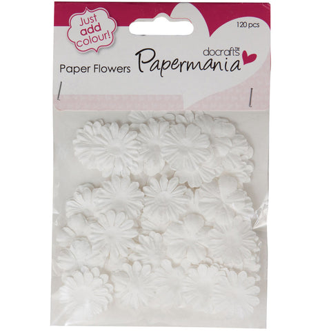 Papermania Paper Flowers Assorted 120/Pkg