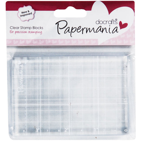 Papermania 2.75"X4" Clear Stamp Block