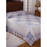 Tobin Stamped Quilt Cross Stitch 90"X103"