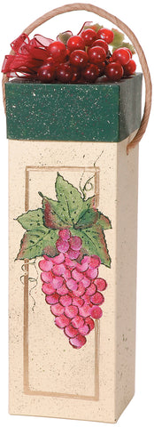 Paper-Mache Square Wine Box