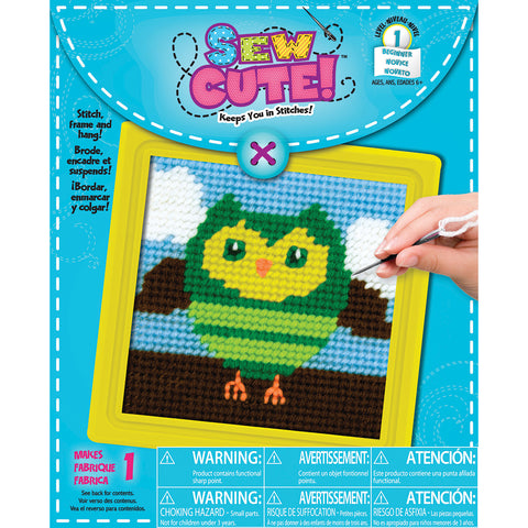 Owl Learn To Sew Needlepoint Kit